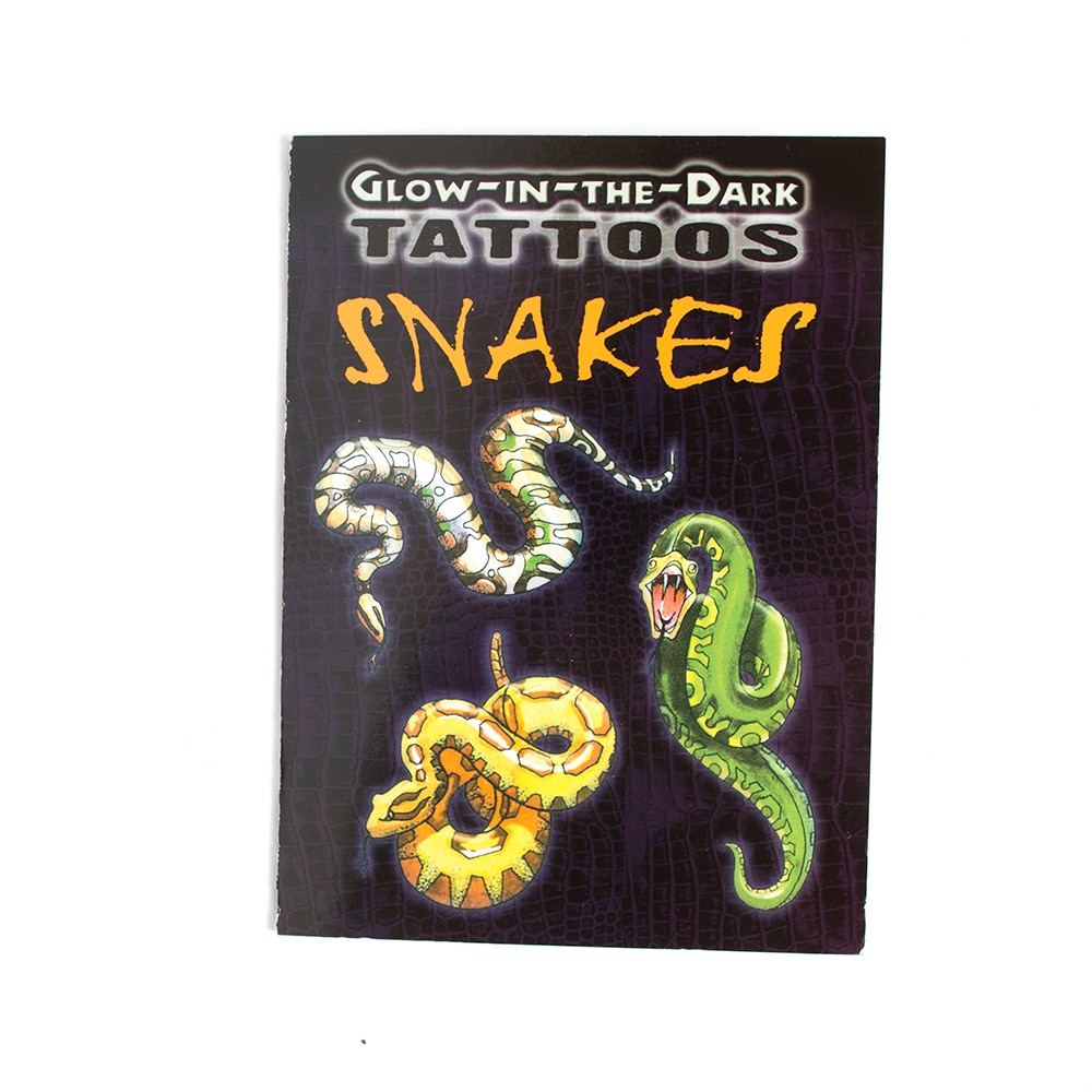 Dover, Tattoos, Art & School, Tattoo Book, Glow-in-the-Dark, Snakes, 3914